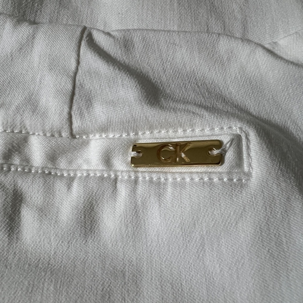 Calvin Klein Women's White Bermuda Shorts - Picture 6 of 6